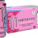 Monster Energy Ultra Fantasy Ruby Red, Sugar Free Energy Drink, 16 Ounce | Pack of 15