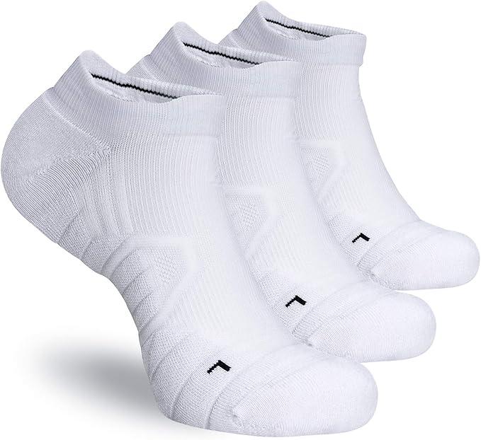 Hylaea Athletic Running Socks Cushion Padded Moisture Wicking Low Cut S