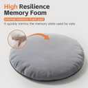 PJYuCien Premium Orthopedic Memory Foam Round Pet Bed for Large Cats, Small Dogs & Puppies - 20" Indoor Donut Cuddler with Non-Slip Bottom, Machine Washable, Supports Pets Up to 18 lbs, Gray