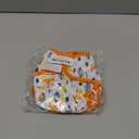 One Size Cloth Diaper Cover Snap with Double Gusset (White Fox)