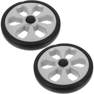 2pcs Shopping Cart Caster Replacement Wheels for Grocery Cart Rolling Swivel Plastic Wheel Pulley