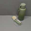 NISSYO.AM Portable Bottle Warmer, 17oz Fast Heating Baby Bottle Warmer for Breast Milk, Formula & Water, LongLasting Heat Retention Travel Milk Warmer for Car and OnTheGo, Green