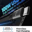 CAFELE 100W Multi Charging Cable, 6-in-1 Retractable USB C/A Cable, 5A Fast Charger Cord for Multiple Devices with Type C/L/Micro Ports for Phone 17 16 15 14 Pro Max, S24/S23, MBook, Pad (4.3ft)