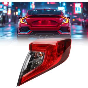 Dasbecan Outer Taillight Right Side Tail Lamp Compatible with Honda Civic Sedan 2016 2017 2018 2019 2020 Replace HO2805110 33500-TBA-A01 Brake Taillight