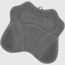 Shower Foot Scrubber Mat,Wall Mounted Back Scrubber Silicone Bath Massager Cushion Brush with Non-Slip Suction Cups,Foot Scrubber for Use in Shower for Improve Skin Exfoliation(Grey)