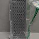 Happitasa Silicone Kitchen Sink Organizer Tray, Sponge Holder and Countertop Protector | Bathroom and Kitchen Soap Dish and Dispenser Tray (Grey, 12" x 4", 9.2 Ounces, Zigzag) (Gray)