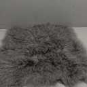 100% Real Mongolian Lamb Fur Cushion Cover/Pillowcase (Grey, 18x18inchs)