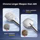 Filtered Shower Head with Handheld, High Pressure 7 Spray Showerhead with Filters, Detachable Shower Heads, Water Softener Filters for Hard Water - Remove Chlorine