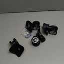 Luggage Wheels Replacement Kit, 4 Pack Universal Swivel Wheels for Suitcase Repair, Smooth Rolling Caster Replacement Parts for Travel Luggage