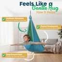 Sensory Swing for Kids Indoor Outdoor - Calming Cocoon Therapy Swing, Holds 300lbs - Hug-Like Sensory Hammock with 360 Swivel Hardware for Autism, ADHD, SPD Support