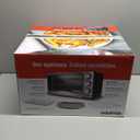 Gourmia Air Fryer Toaster Combo - 6-in-1 Multi-function Countertop Oven Adjustable Temperature & Timer, Fry Basket, Baking Pan, Oven Rack & Pullout Crumb Tray, Stainless Steel