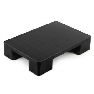 Vercraft 1 Pcs Plastic Pallet for Basement Storage Easy Stack Lightweight Floor Pallet Display Flooring Room Supermarket Christmas, Support up to 2000 Lbs (23'' L X 16'' W X 4.7'' H,Black)