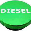 WeiSen Diesel Fuel Cap Magnetic Ram Diesel Billet Aluminum Fuel Cap Compatible with Dodge Ram 1500 2500 3500 2013-2018 (Includes 2 O-Rings)