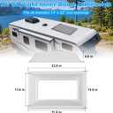 RV Skylight Replacement Bundle, 18" x 26" Smoke Gray PC Outer Dome, 14" x 22" Inner Dome with Window, Fits 14" x 22" RV Openings for Campers, Trailers, Fifth Wheels & Truck Campers, UV-Resistant