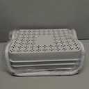 3 Tier White Kitchen Trolley, Organise and Store Stuff, Durable ABS and Iron Cart with 4 Wheels for Easy Moving, Ideal for Toys, Keys, Food, Office