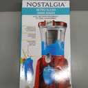 Nostalgia Frozen Drink Maker and Margarita Machine for Home - 32-Ounce Slushy Maker with Stainless Steel Flow Spout - Easy to Clean and Double Insulated - Retro Red