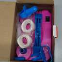 Growsun Electric Balloon Pump Air Inflator Portable Automatic Dual Nozzle Balloon Blower 110V 600W for Birthday Baby Shower Balloons Party Decorations (Rose Red)