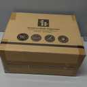 Bamboo Mail Organizer Countertop with Drawers, Wood Desk File Organizer Desktop Paper Organization Storage Bill & Letter Sorter Holder for School Home Office Supplies, No Assembly Required (Black)