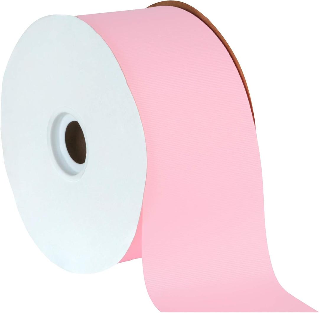 Berwick Offray 3" Grosgrain Ribbon, Light Pink, 50 Yards Berwick Offray 3" Grosgrain Ribbon, Light Pink, 50 Yards