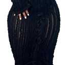 Sexy Button Down Dresses for Women Date Night Off Shoulder See Through Mesh Ruffle Bodycon Maxi Dress (Large, 0279-black)