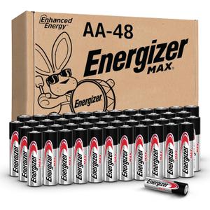 Energizer MAX AA Batteries (48 Pack), Double A Alkaline Batteries