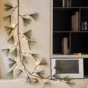 BAOLITVINE Christmas Pine Garland with Timer 6FT, Lighted Vine Garland Battery Operated and USB Powered with 36 LED Lights for Fireplace Mantle Table Wall Christmas Decorations Inside Outside