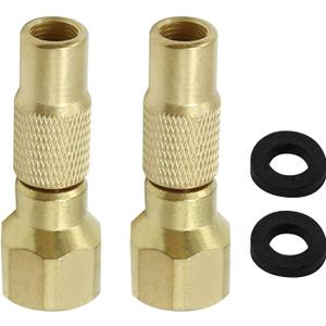 Anxingo Air Chuck Twist-on, 2 PCS Heavy Duty Tire Air Chuck Screw on Tire Air Chuck for Tire Inflator Gauge Compressor Accessories