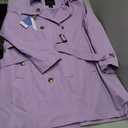 CREATMO US Women's Trench Coat Double-Breasted Classic Lapel Overcoat Belted Slim Outerwear Coat with Detachable Hood, XXL