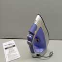 Hamilton Beach Steam Iron & Vertical Steamer for Clothes with Scratch-Resistant Durathon Soleplate, 8' Retractable Cord, 3-Way Auto Shutoff, Anti-Drip, 1500 Watts, Blue