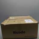Ricodo 18" Modern Black Caged Ceiling Fan w/ Light 6-Speed Dimmable Remote (4A)