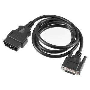 X AUTOHAUX OBDII OBD2 Main Cable Diagnostic Tool Adapter Connector Cable for Launch X431 CRP129 CRP123 Creader VII and VIII,Male to 2 Rows 15 Pin Female