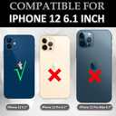 Compatible for iPhone 12 Case with Bling Camera Lens Protector Cute Fashion Luruxy Black Snake 3D Pattern Slim Shockproof iPhone 12 Case for Women Girls Men Boys