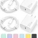 iPhone 17 16 15 Charger Fast Charging Type C Chargers USB C Charger Block iPhone 17 16 15 Air Pro Max Chargers with 6FT Cable for iPhone 17/17 Plus/17 Pro Max/16/16 Plus/16 Pro Max/15 Pro Max/iPad Pro (White)