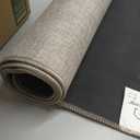 Yancorp 2.6'X4' Ultra Thin Bathroom Rugs,Low Profile Bath Rug,Rubber mat,Fit Under Door,Non Slip,Machine Washable Shower Rug,Khaki