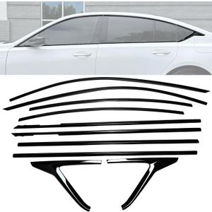 Stainless Steel Window Trim Chrome Delete for Cadillac CT5 2020+ Black Window Trim Blackout Kit