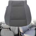 GXARTS Front Driver Side Bottom Lower Replacement Cloth Seat Cover Gray Compatible with Ford F250 F350 F450 F550 XLT 2017 2018 2019 2020 2021 Fit for Ford F150 2015-2020