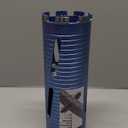3 1/2" Dry Core Drill Bit, 5/8"-11 Thread, with 3 Adapters Included: SDS Plus, SDS Max and 1/2" Hex Shank, 9.5" Drilling Depth, 3.5 Inch Core Bit for Concrete Masonry Brick Block Stucco