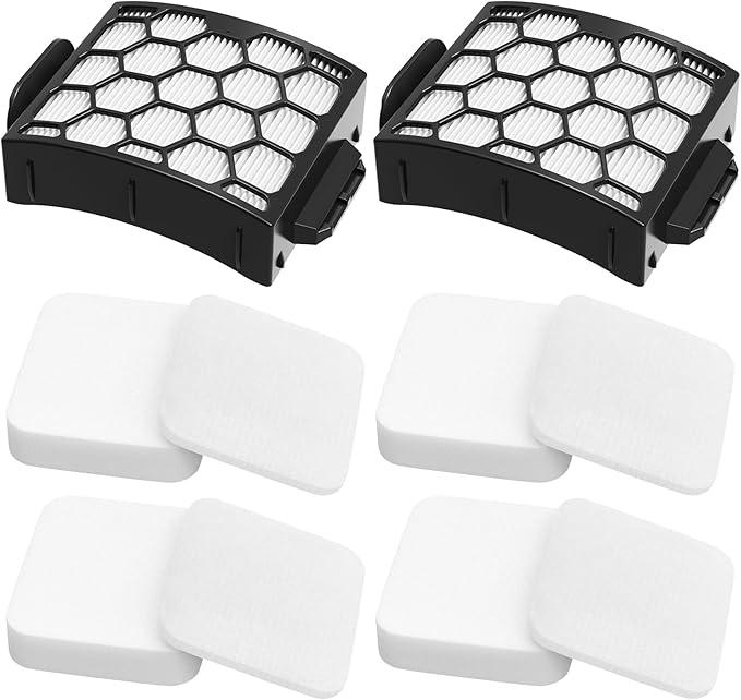 Colorfullife UV850 Filters Replacement for Shark Performance Lift Away UV850 UV900 DuoClean Upright Vacuum, Compare to Part #XHF320 & XFFK602UKT, 2 HEPA Filters and 4 Foam & Felt Filters