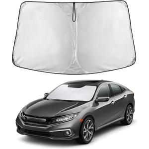 Econour Windshield Sun Shade Compatible for Honda Civic 2016-2021 Sunshade Foldable Window Sun Visor Protector Blocks UV Rays Keep Your Car Cooler | Car Protector Accessories