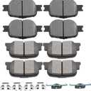 SCITOO D817 D835 Front Rear Ceramic Brake Pads Sets Fit For Scion tC 2005-2010