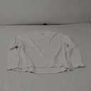 Amazon Brand - Daily Ritual Women's 100% Cotton Boxy Crewneck Pullover Sweater, White, Medium