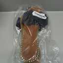 Women's Bow Knot Slides Open Toe Flat Sandals Summer Slip On Slippers 8