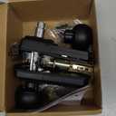 Veise VE018 Smart Knob Handle Lock - Fingerprint, App Control, Keyless Entry for Front Door and Bedroom, Electronic Digital Keypad, Auto Lock, Remote Access Sharing, IP55 Weatherproof, Matte Black