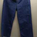 Allimy Women's High Waisted Straight Ankle Wide Leg Ripped Jeans Frayed Hem Stretchy Capri Denim Pants, Size 12