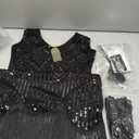 YESSA Flapper Dresses 1920s Gatsby Dress for Women Roaring 20s Costumes Fringed Sequin Cocktail Dress with 20s AccessoriesSWEETV Great Gatsby Lace Neck Flapper Dress - 1920s Dress for Women With Sleeve - Roaring 20s Costume No Size