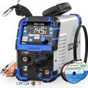 4 in 1 MIG Welder, 110/220V 145A Gas/Flux MIG/Stick/Lift TIG
4 in 1 Gas/Gasless Flux Core MIG/Lift TIG/Stick Welding Machine, Wire Feed Welder with Synergic Control