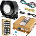 DC12V 200W 18 Sound Loud Car Warning Alarm Police Siren Horn Speaker with MIC System and Remote Control