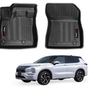 Custom for 2022-2026 Mitsubishi Outlander Floor Mats Front Liner Mat 2 Pcs TPE All-Weather Protection Accessories (Not for Sport and PHEV)