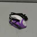 Honoson Mini Craft Iron Mini Heat Press Small Iron 3.93 x 2.36 x 2.76 in Portable Handy Tiny Flatiron with Charging Base Accessory for Fuse Bead Patch DIY Heat Transfer Vinyl(Purple)