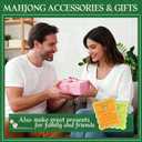 ZWFCGMMBC 4 Pcs Mahjong Tile Shufflers with Printed Mahjong Rules  Manual Mahjong Mixer & Shuffle Cards for Beginners, Durable Mahjong Gift Accessories SetYellow and Orange